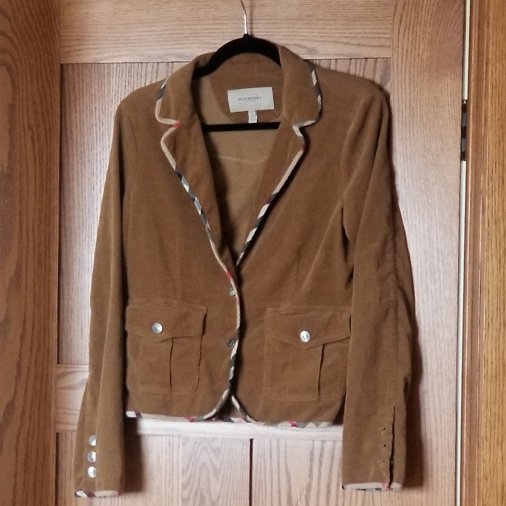 Burberry Corduroy Blazer Jacket 8